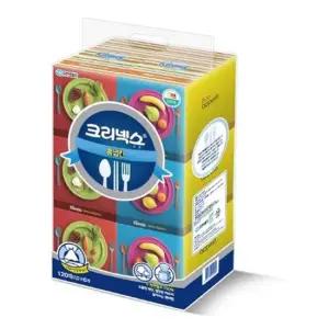 크리넥스 홈냅킨 120매X6개입) 핸드타올 각티슈 빨아쓰는 뽑아쓰는 행주