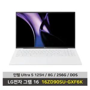 LG전자 그램 16 노트북 16ZD90SU-GXF6K Ultra5 SSD 256GB RAM 8G 무선마우스+패드 KW