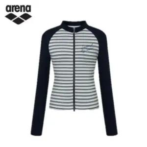 아레나 HC02 아레나 여성 집업 비치 래쉬가드 상의 A5BL1PQ13(BLK)