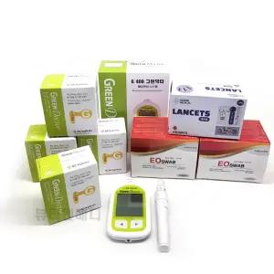 녹십자 그린닥터 G400 혈당기+시험지200+침200+솜200 혈당계 당뇨 검사지 세트