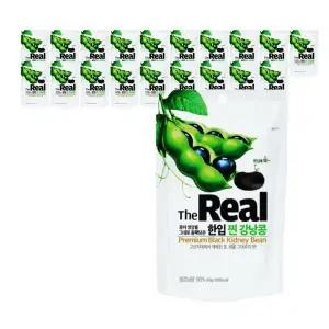 더리얼 한입 찐 강낭콩 80g 20개입(1box) 사무실 간식,찐콩 영양간식 단백질 식사대용