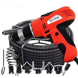 하수구 기본모델 120W 파이프 뚫어뻥 자동 뚫는 장비 기계 청소기 배터리1개 상품 모델