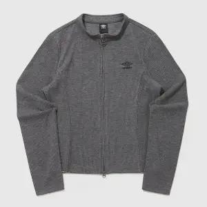 [엄브로] 우먼스 골지 슬림핏 니트집업 자켓 DARK MELANGE UQ412CFTO1 DMG1