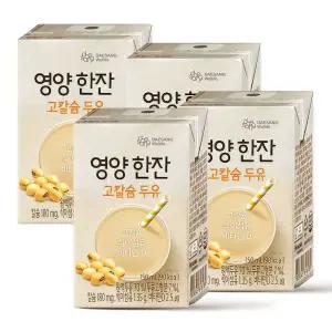 뉴케어 영양 한잔 고칼슘 두유 150ml 24팩/삼육/호두/아몬드/약콩/칼슘/국산콩/무/고단백/단백질/검은콩