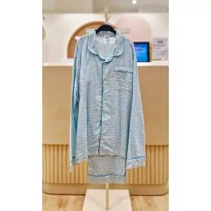 [시흥점][탑텐키즈]공용) 시어서커 체크 9부 파자마 셋업MKF5UI3011