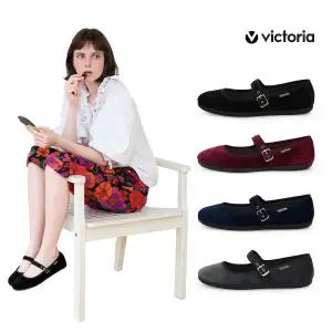 VICTORIA 본사 빅토리아슈즈 오다 메리제인 플랫슈즈 블랙/네이비/그레이/버건디