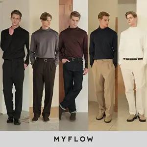 [마이플로우]25FW 남성 퍼포먼스 기모 모크넥 티셔츠 5종
