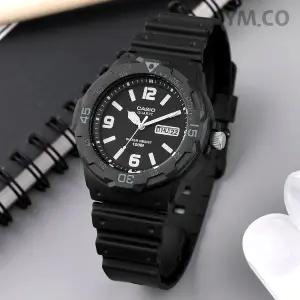 [카시오] MRW-200H-1B2 다이버룩 회전베젤 데이데이트 스포츠 남자 우레탄 시계c