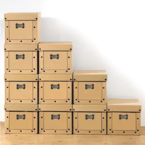 무지트렁크 정리함 10장 종이 리빙박스 수납함 의류 장남감 보관함