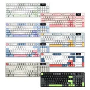 G-CLICKER 지클릭커 오피스프로 WK50 사일런스 M RGB 풀윤활 저소음 방수 무선 블루투스 키보드 98키