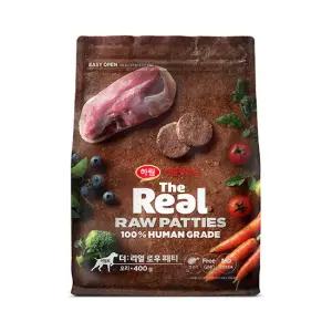 [하림펫푸드] 더리얼로우 패티 오리 어덜트 400g