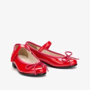 [보리보리/아이들]1404R 키즈 & 맘 에나멜 토 리본 바인딩 메리제인 - 레드