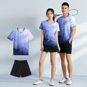 탁구유니폼 기능성 코디 반팔 여성 탁구복 남성 티셔츠