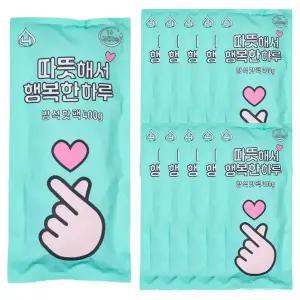 해피원 손하트 방석핫팩 400g (10개입) 국내생산 골프 캠핑 야구 등산 엉뜨