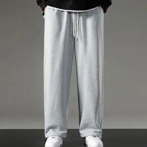 회색트레이닝바지(28-38) 와이드 트레이닝 기모 체육복바지