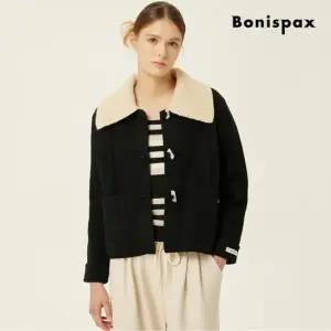 [보니스팍스] 니트 카라 배색 크롭 자켓 (XPAJK006M0)