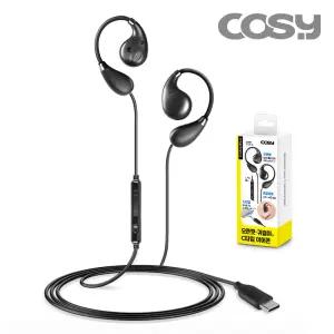 POLCA 귀걸이형 스포츠 유선이어폰 C타입 휴대폰 노트북 PC 태블릿