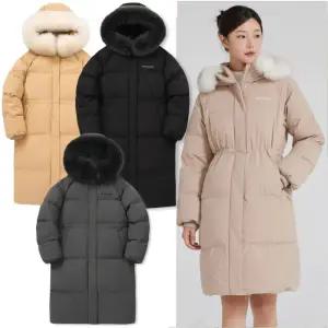 [롯데백화점]디스커버리익스페디션 [여성] 구스다운 폭스퍼 롱패딩 (DWDJ5B046)