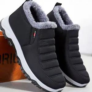 여성 겨울 신발 패딩 논슬립 부츠 여성 방한화 보온 패딩화 미끄럼 따뜻한 방수 방풍 남성 방지