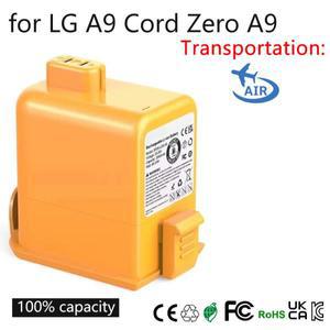 LG 코드제로 A9+ A9Plus A9M A9MASTER2X용 리튬 이온 배터리 LG A9 시리즈 무선 청소기 부품 및 액세서리