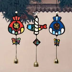 [꾸꾸까까]민화샵 클레이 새해 도어벨 창의교육만들기