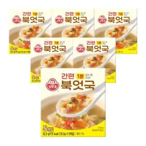 오뚜기 간편 블럭국 북엇국 52.5g(10.5g x 5입), 6개