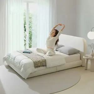 지베스 헬렌 패브릭 평상형 침대 프레임 슈퍼싱글 SS