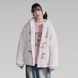 [에꼴리에] 여자 겨울신상 토글장식 양털패딩점퍼(25D0157)