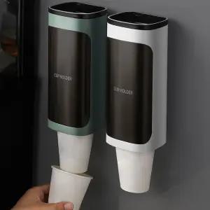 프리미엄 선반형 멀티 종이컵 디스펜서 컵 홀더 1구 2구/디스펜스/꽂이/케이스/걸이/일회용/받침대/통