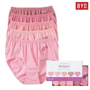 BYC 여성 순면 100% 면스판 부인용 빅사이즈 팬티 세트 WCP9109