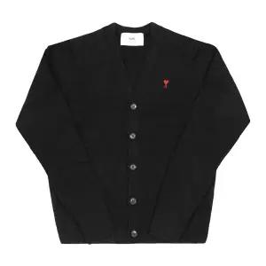 [아미] 남성 아미 드 꾀흐 스몰 하트 로고 가디건(HKC361 001 009)