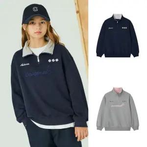 [롯데백화점]커버낫키즈 쿠퍼 하프집업 오버핏 맨투맨  CK2503CR69-CW