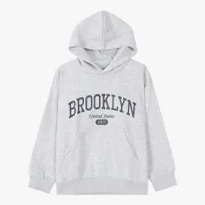 [애플아울렛] [유솔(USALL)] UNI 쭈리기모 루즈핏 그래픽 후드 맨투맨 (ULMS25T03)