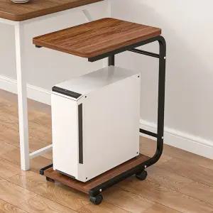 PC이동식거치대 컴퓨터본체받침대 데스크탑거치대