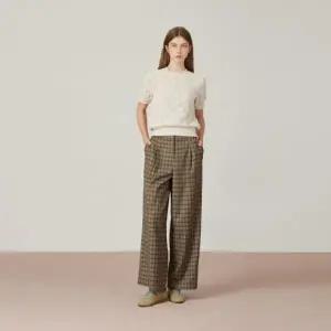 [롯데백화점]DEWL 체크 핀턱 팬츠  D253MSA009