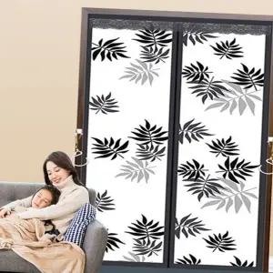 현관 방풍 비닐 외풍 바람막이 차단 자석 방풍 커튼 방문 막이 찬바람 방충망 문풍지 닫힘 셀프 입구 자동