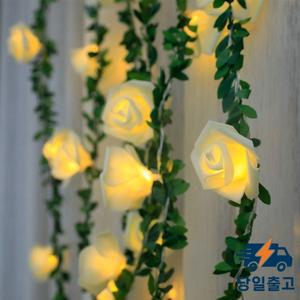 1.5m/3m 로즈 Flowe LED 문자열 조명 장미 포도 나무 축제 파티 웨딩 생일 정원 DIY