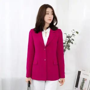 엄마옷 60대 여성 모슬린 투버튼 면테일러드 카라 정장 자켓 515HJK346 중년여성/50대/70대/빅사이즈/할머