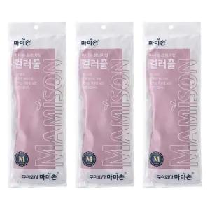 홀렌 마미손 컬러풀 튼튼한 고무장갑 중M 10개