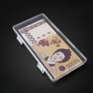 지폐 미니 플라스틱 박스 보관 정리 돈통 돈 보관함 통 케이스 미니금고 상자 투명 현금 소형 사각 스티커