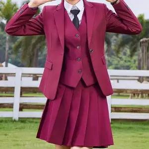 [하프클럽/셀러허브_여성트랜드패션]버튼 여자 남자교복 와인 학생복 교복