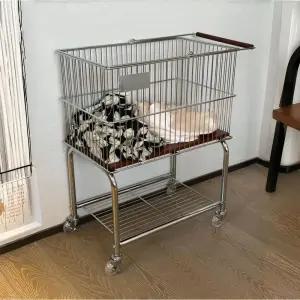 스텐 빨래 빨레 대형 철제 세탁 바구니 런드리트롤리