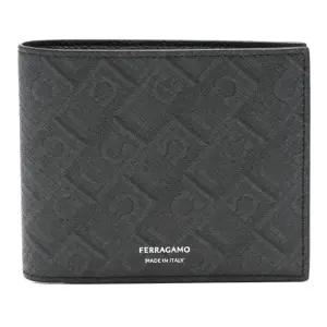 페라가모 엠보스드 패턴 모노그램 반지갑 6615820780324 NEROGRIGIO