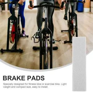 6개입 펠트 운동 패드 내구성 미끄럼 방지 피트니스 자전거 부품 실내 사이클링 브레이크 패드