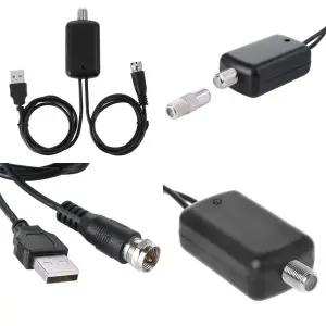 dmb안테나 TV 폭스 신호 증폭기 디지털 HDTV 케이블 안테나 부스터 HD 채널 25db 80cm