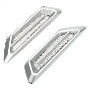 DIY 크리에이티브 가짜 에어 벤트 아가미 디자인 후드 보넷 문짝 장식 3D 자동차 스티커 외부 오프로드 4x4