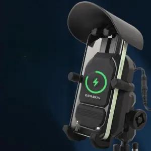 바이크 무선 충전 핸드폰 브래킷 오토바이 패드 배달 거치대