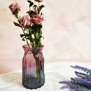 유리화병 크리스탈 인테리어 꽃병 레드그레이 (WFJPW7S)