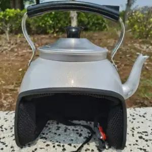 주전자 헬멧 웃긴 반모 하이바 관종템 상세 주전자헬멧