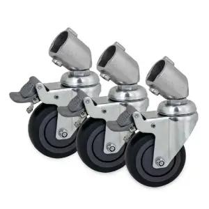 80mm 카메라 캐스터 2 바퀴 스탠드용 카메라삼각대 (WFJR091)